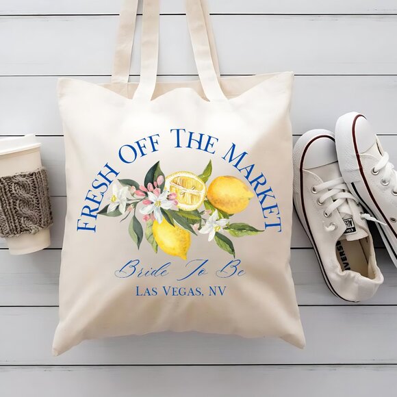 Lemon Fresh Off The Market Tote Bag - Picture 1 of 1